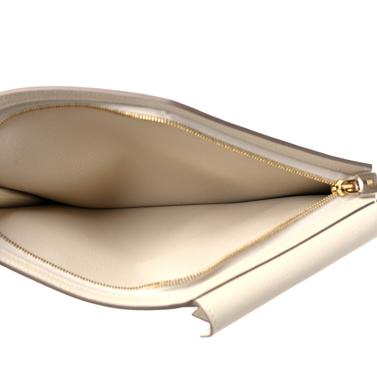 Epsom Kelly Pocket To Go Pouch Craie