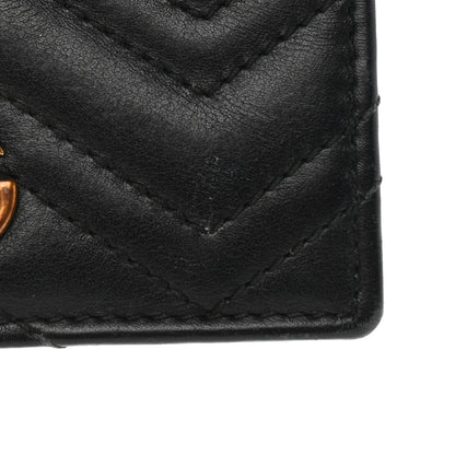 Gucci Calfskin Matelasse GG Marmont Card Case Wallet Black 12 of 12