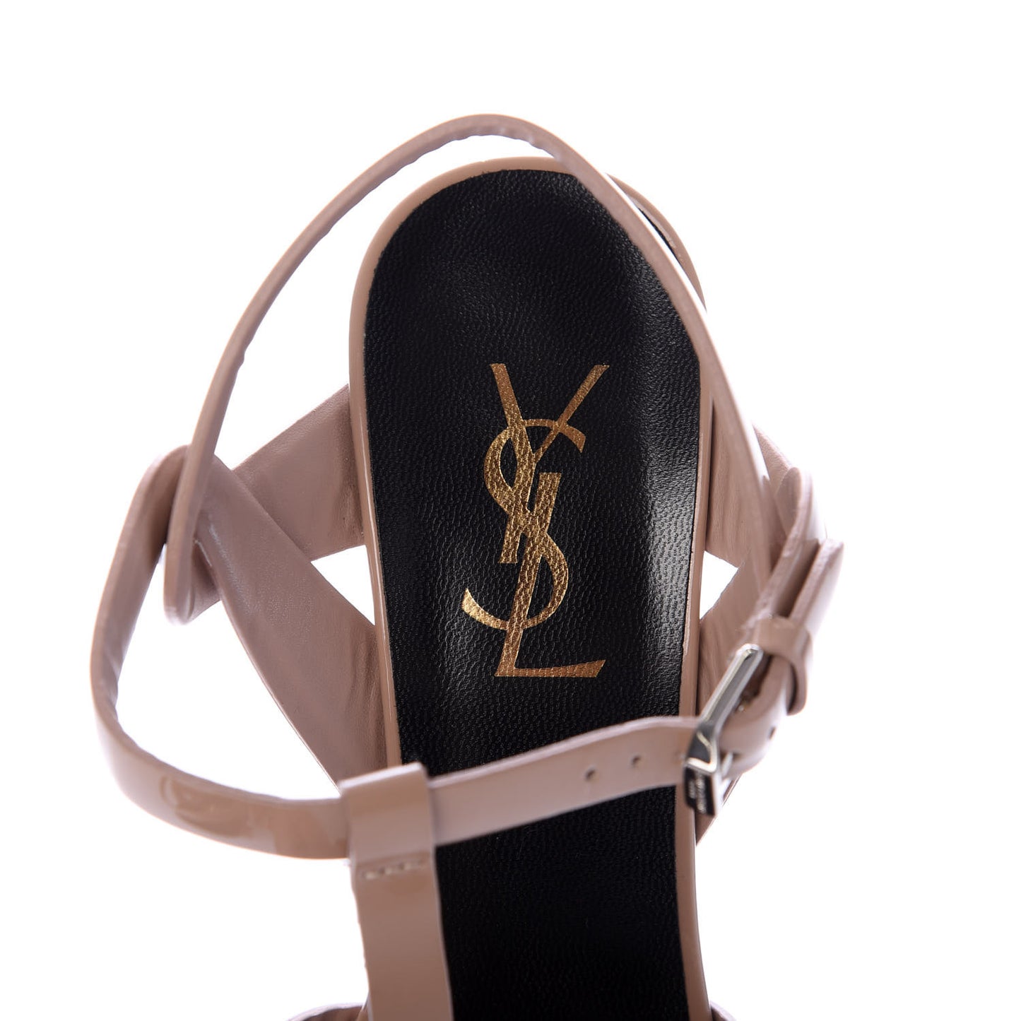 Patent Tribute 75 Platform Sandals 38.5 Dark Nude