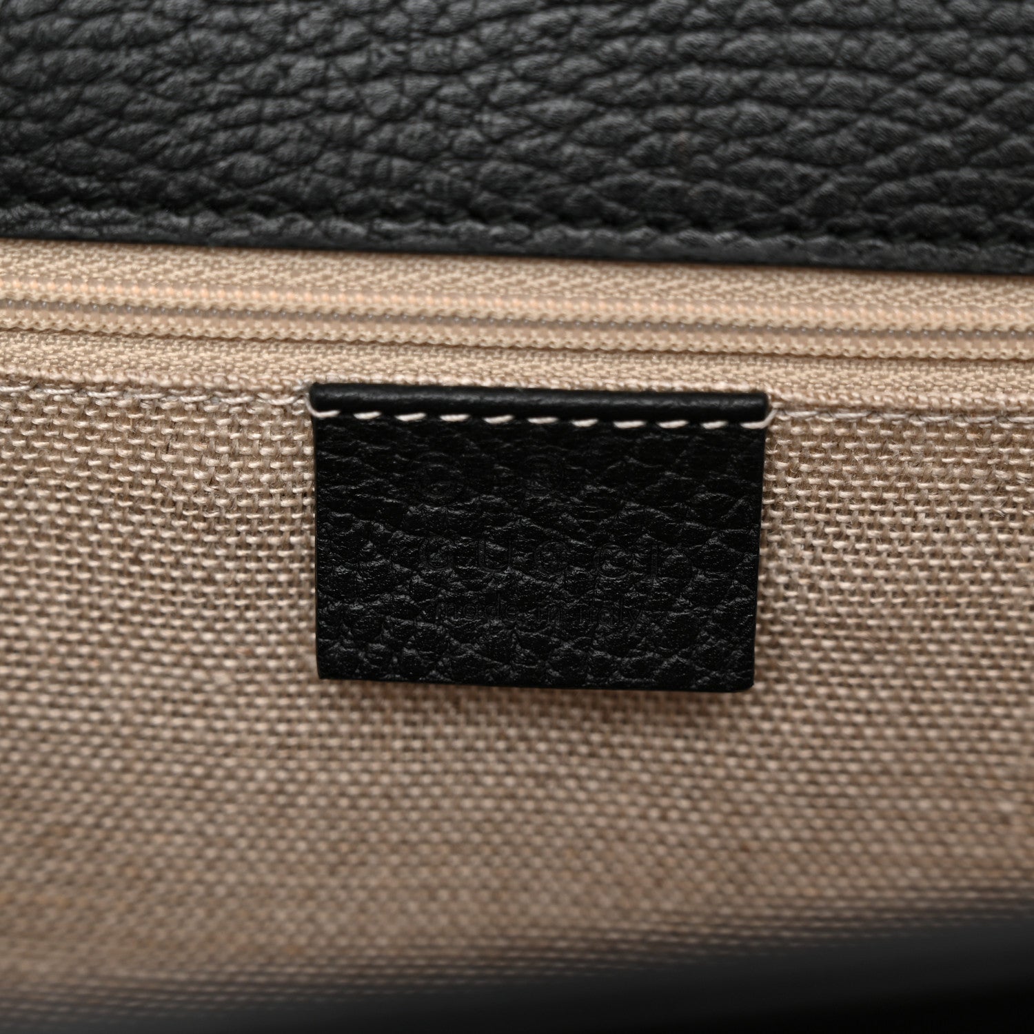 Gucci Dollar Calfskin Interlocking G Shoulder Bag Black 1917827