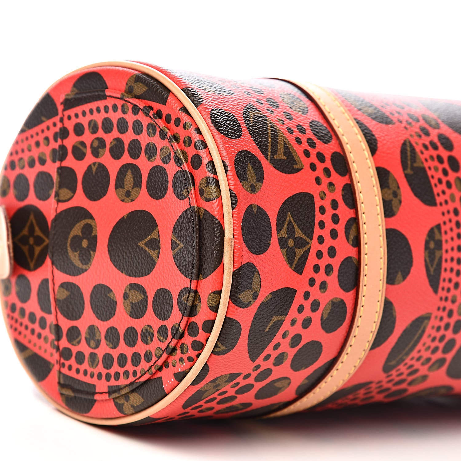 Louis Vuitton Monogram Kusama Pumpkin Dots Papillon 30 Red 7 of 9