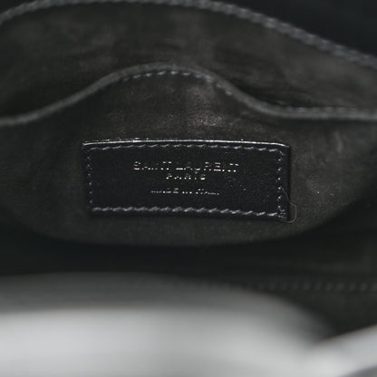Saint Laurent Calfskin Crocodile Embossed Nano Sac De Jour Black 6 of 9