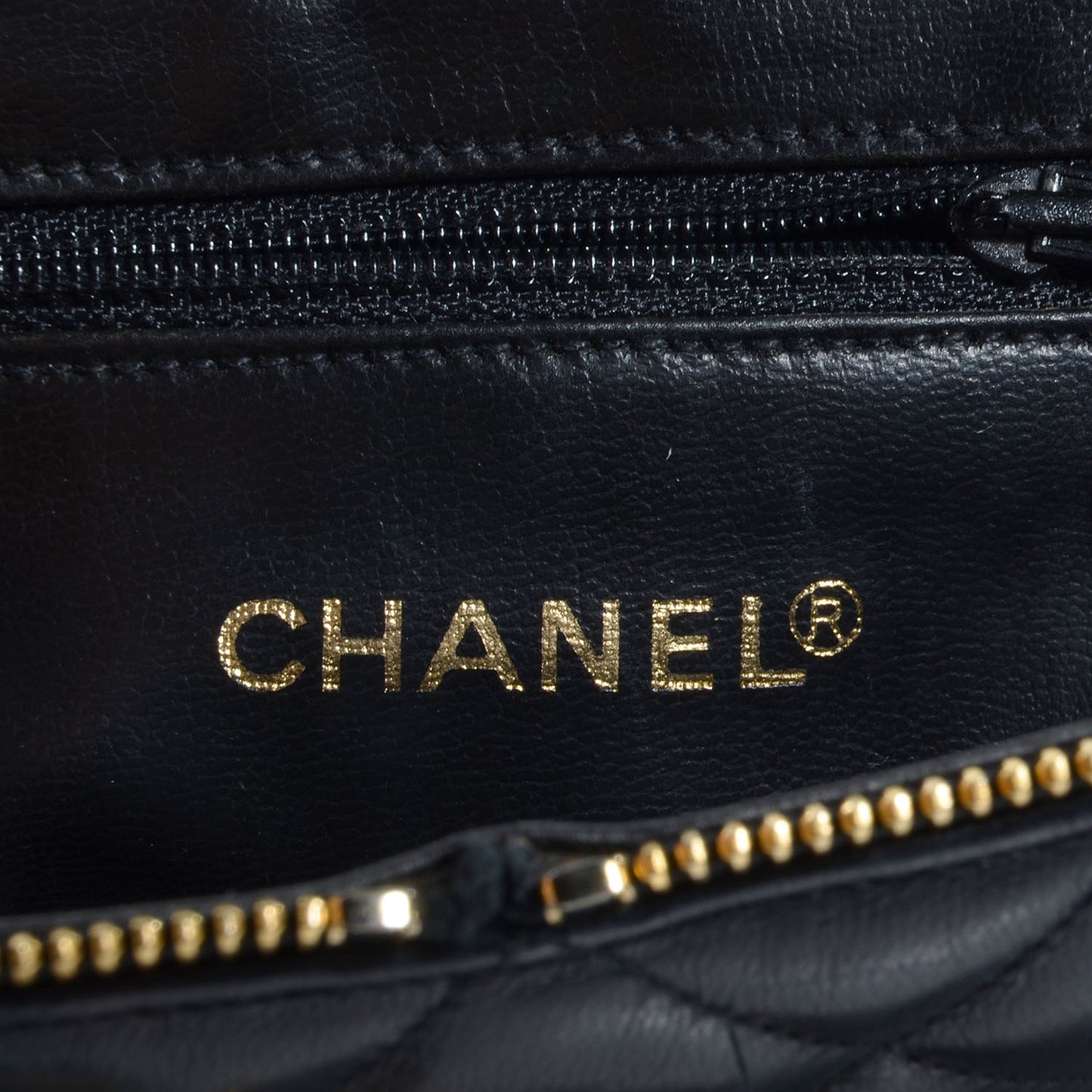 Lambskin Quilted Shoulder Bag Black