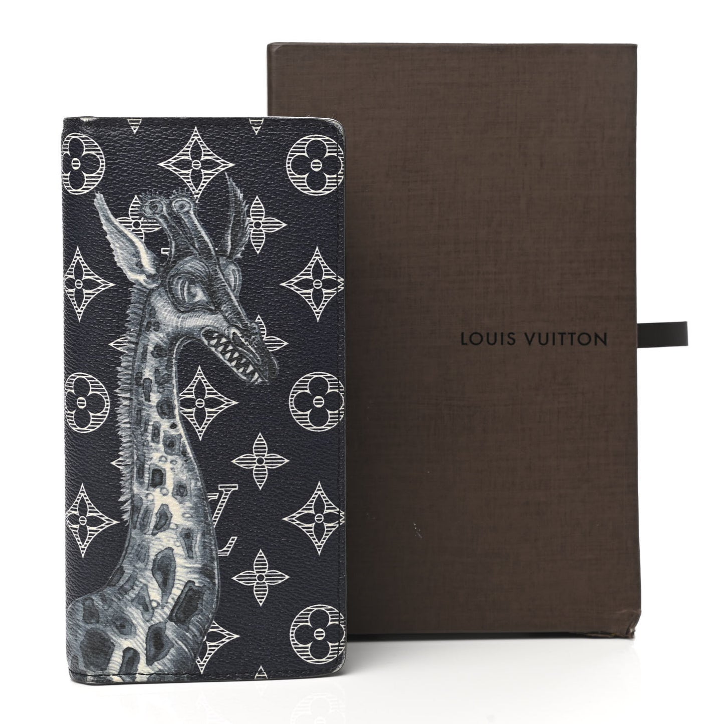 Savane Monogram Chapman Giraffe Brazza Wallet Encre