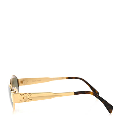 Celine Metal Triomphe 01 Sunglasses CL40235U Gold Green 3 of 8