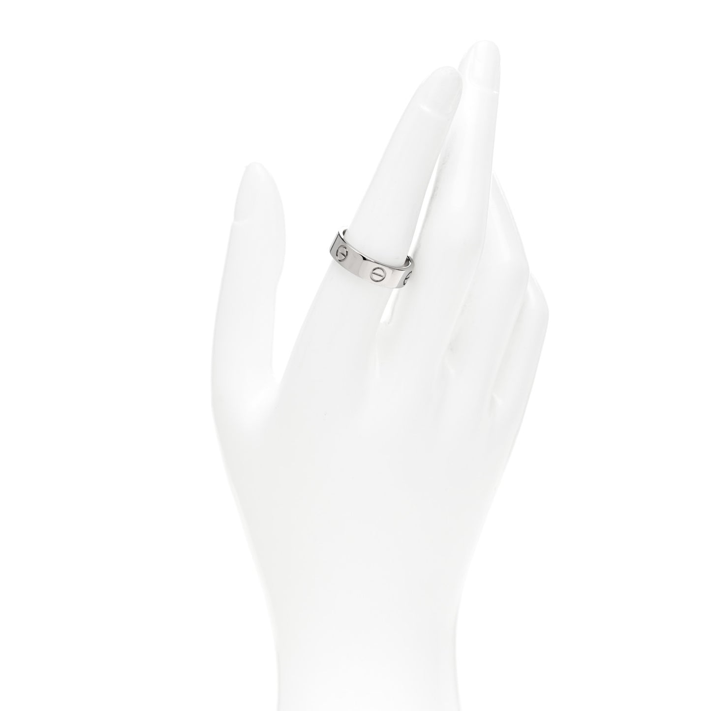 18K White Gold 5.5mm LOVE Ring 56 7.5