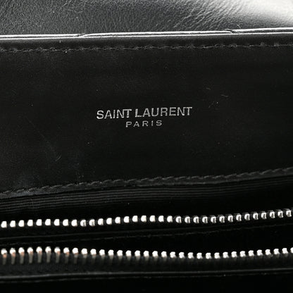Saint Laurent Calfskin Y Quilted Monogram Medium Loulou Chain Satchel Black 6 of 11