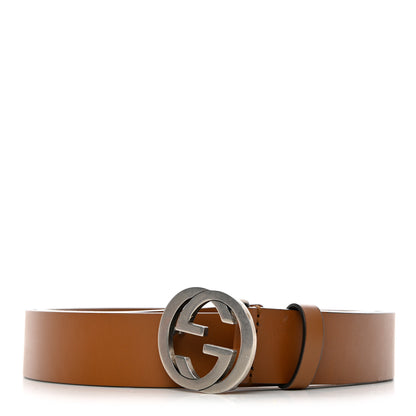Gucci Selleria Calfskin Mens Interlocking G 37mm Belt 115 46 Cuir 1 of 6