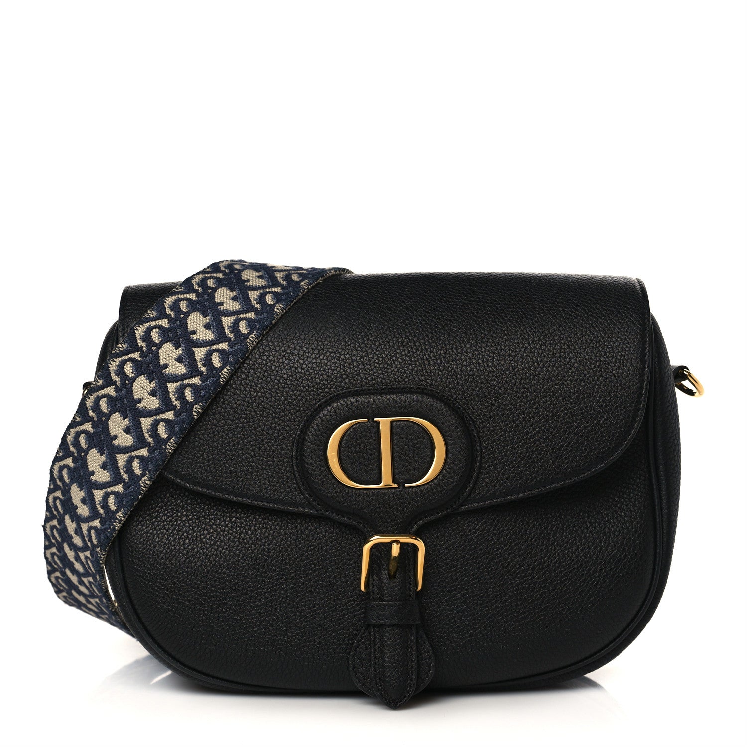 Christian Dior Grained Calfskin Large Bobby Flap Black 1 of 9