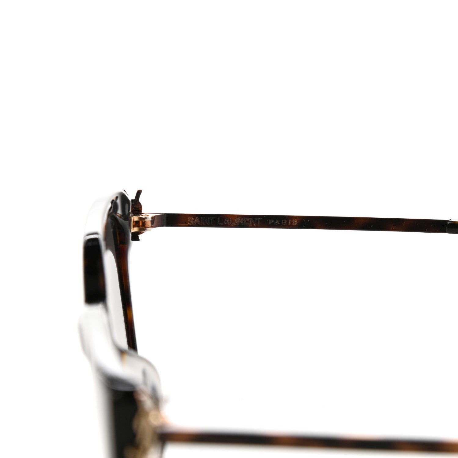 Saint Laurent Square Acetate Metal SLM48S Sunglasses Tortoise 6 of 7