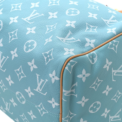 Louis Vuitton Calfskin Monogram Speedy P9 Bandouliere 40 Turquoise 10 of 12