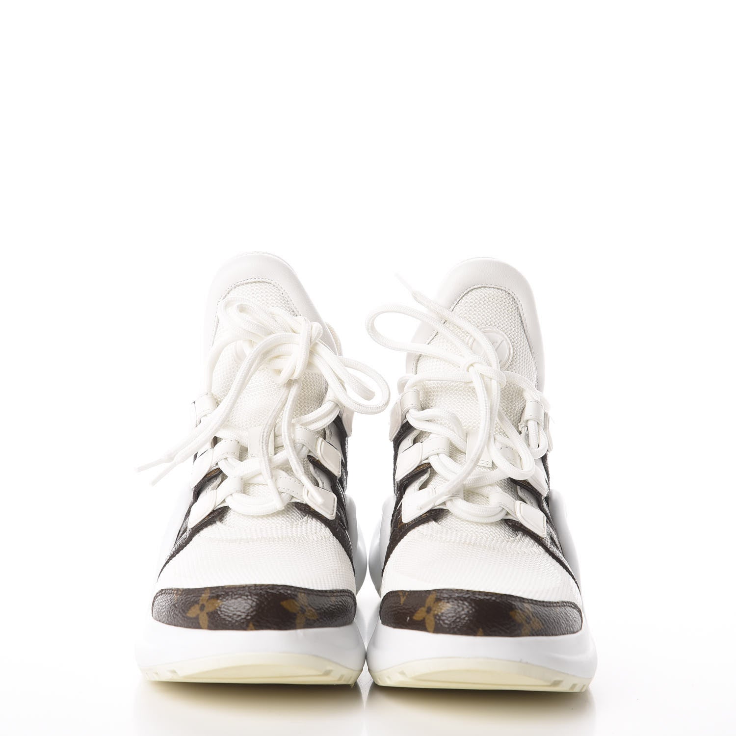 Louis Vuitton Patent Monogram LV Archlight Sneakers 36 White 3 of 8
