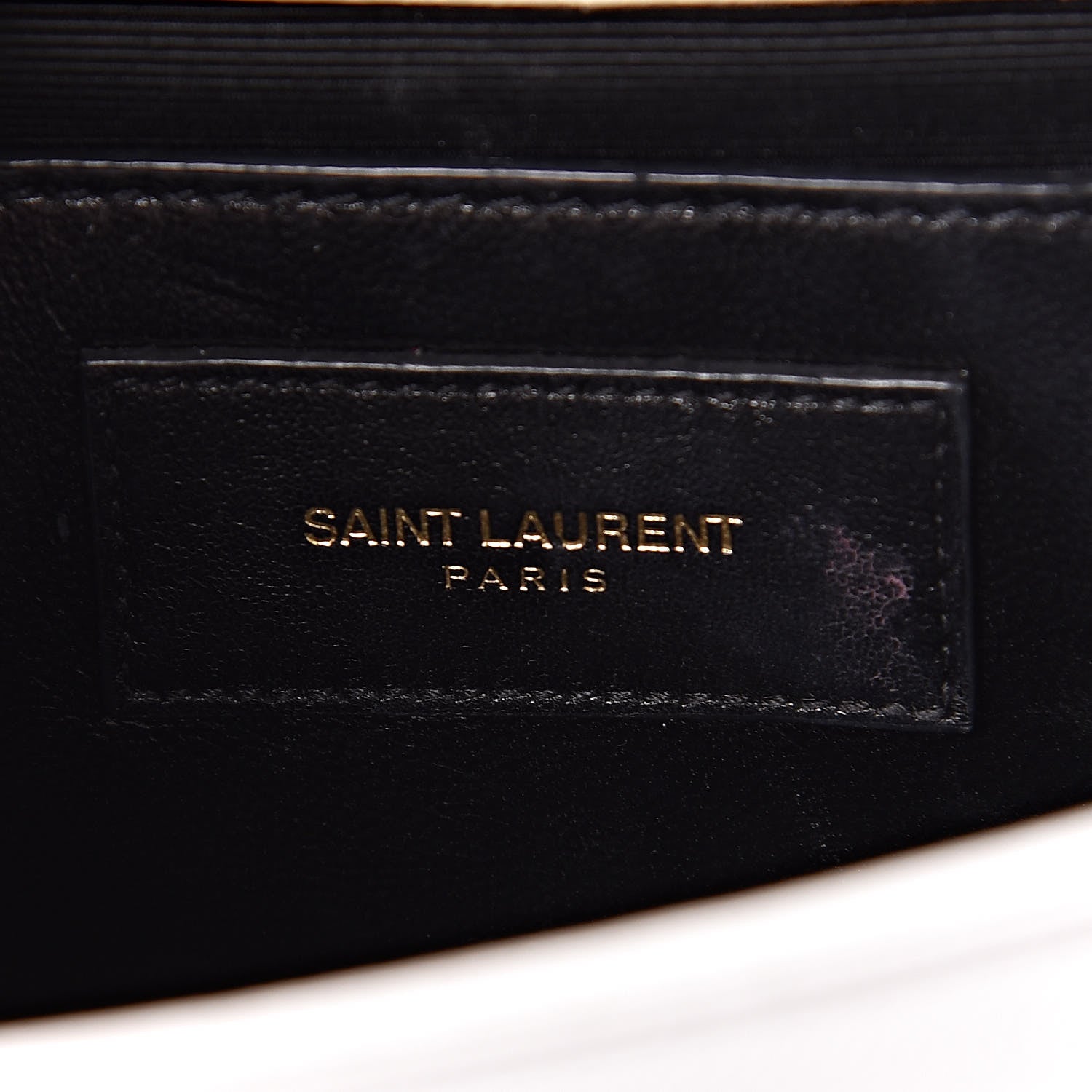 Saint Laurent Grain De Poudre Small Monogram Kate Satchel Optical White 6 of 11