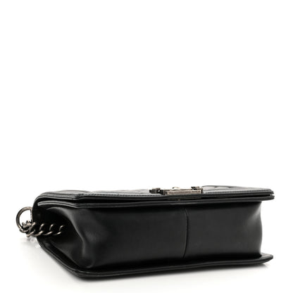 Chanel Lambskin Quilted Medium Boy Flap Black 4 of 12