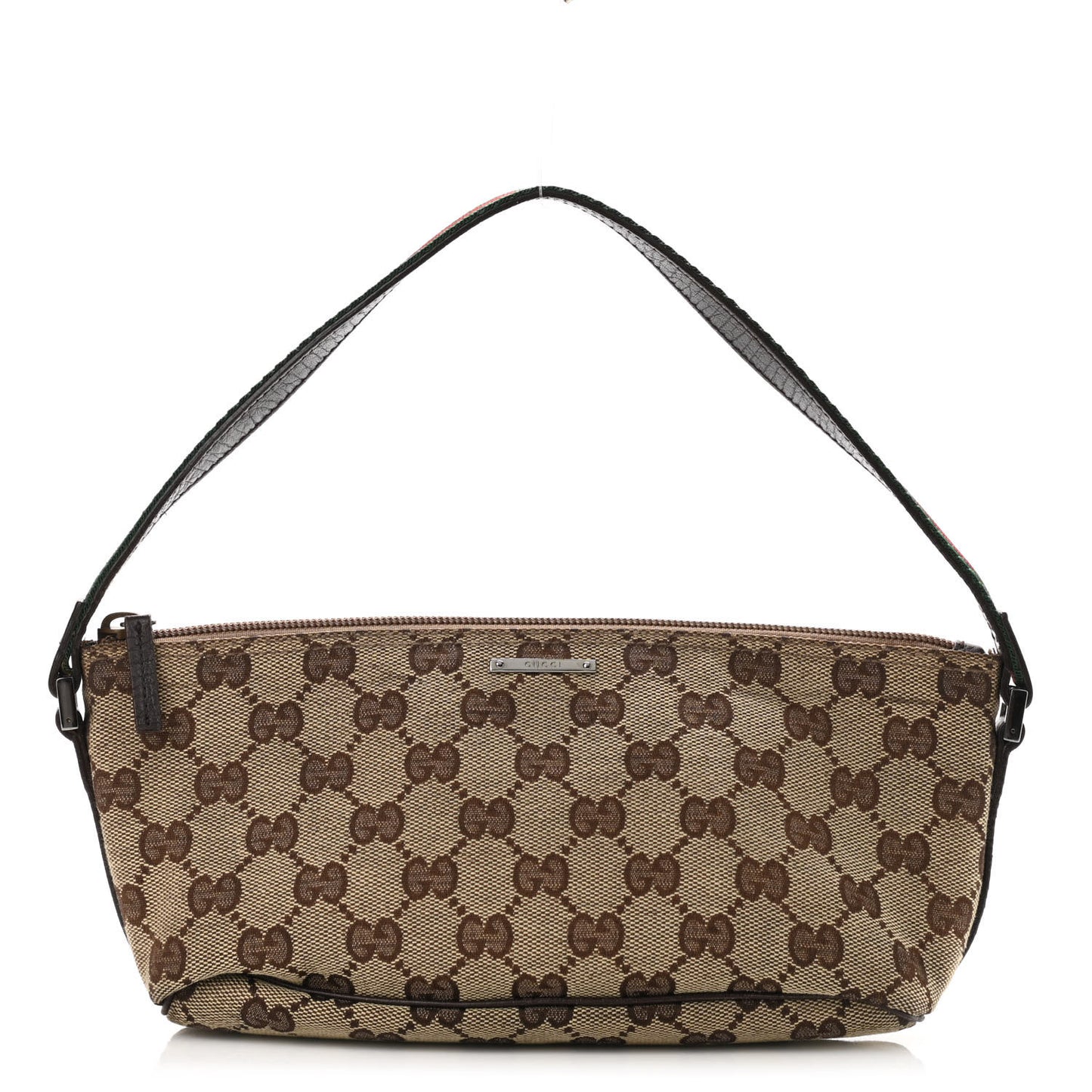 Monogram Web Boat Pochette Brown