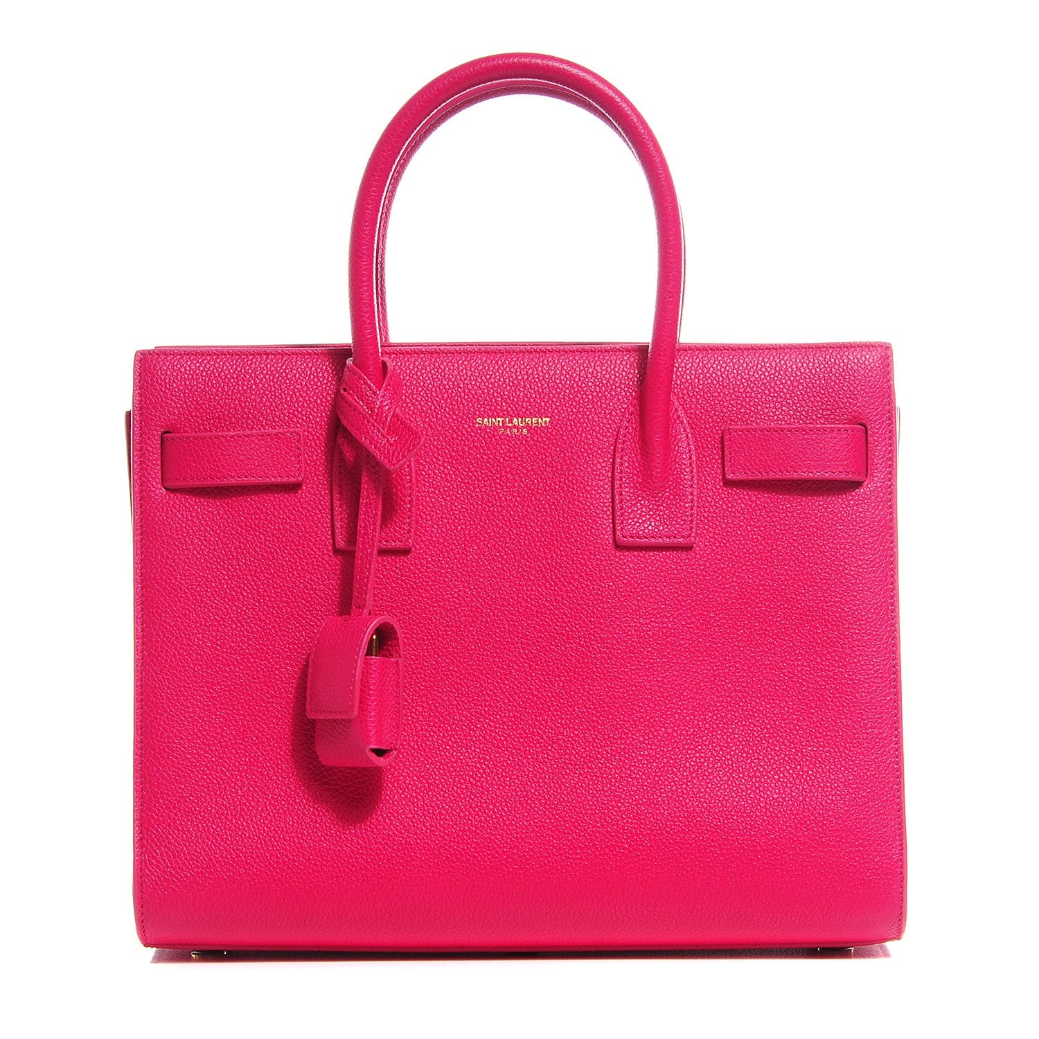 Saint Laurent Calfskin Baby Sac De Jour Lipstick Fuchsia 1 of 8