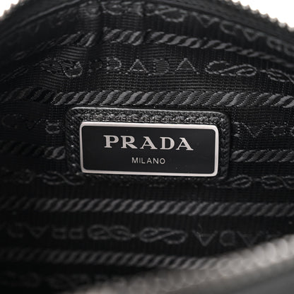 Prada Re-Nylon Saffiano Pocket Zippered Shoulder Bag Black 6 of 10