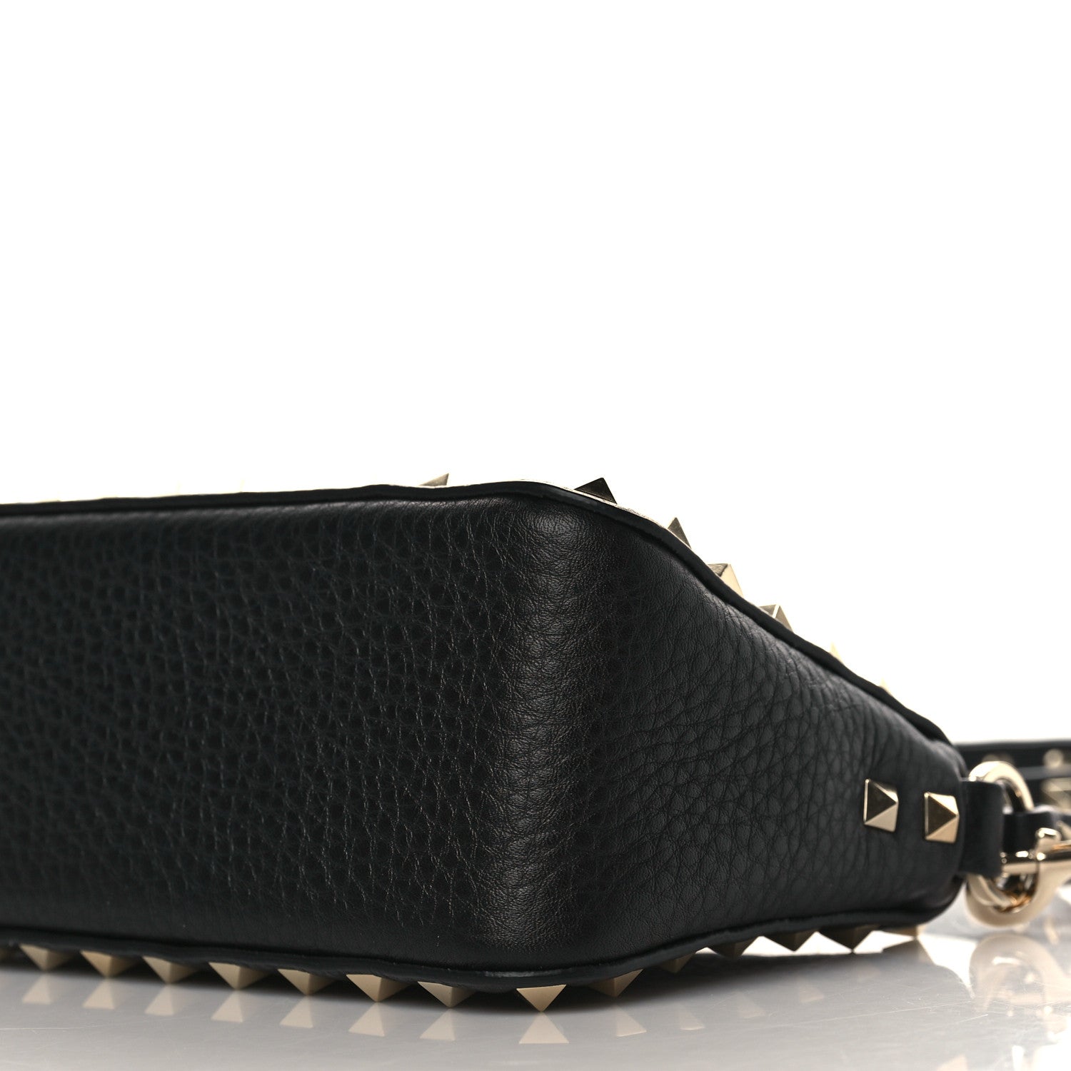 Valentino Garavani Grained Calfskin Small Rockstud Crossbody Bag Black 8 of 8
