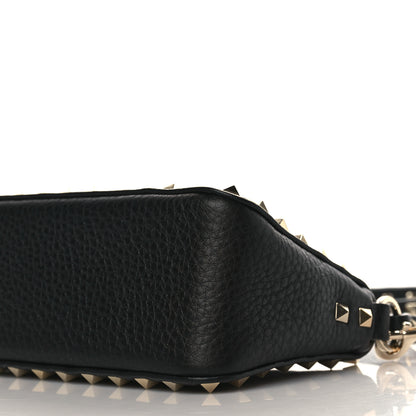 Valentino Garavani Grained Calfskin Small Rockstud Crossbody Bag Black 8 of 8