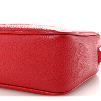 Gucci Pebbled Calfskin Small Soho Disco Bag Vibrant Red 10 of 11
