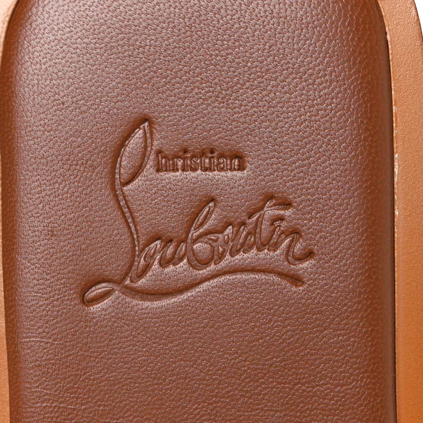 Calfskin Mule Flat Slides 37.5 Cuoio