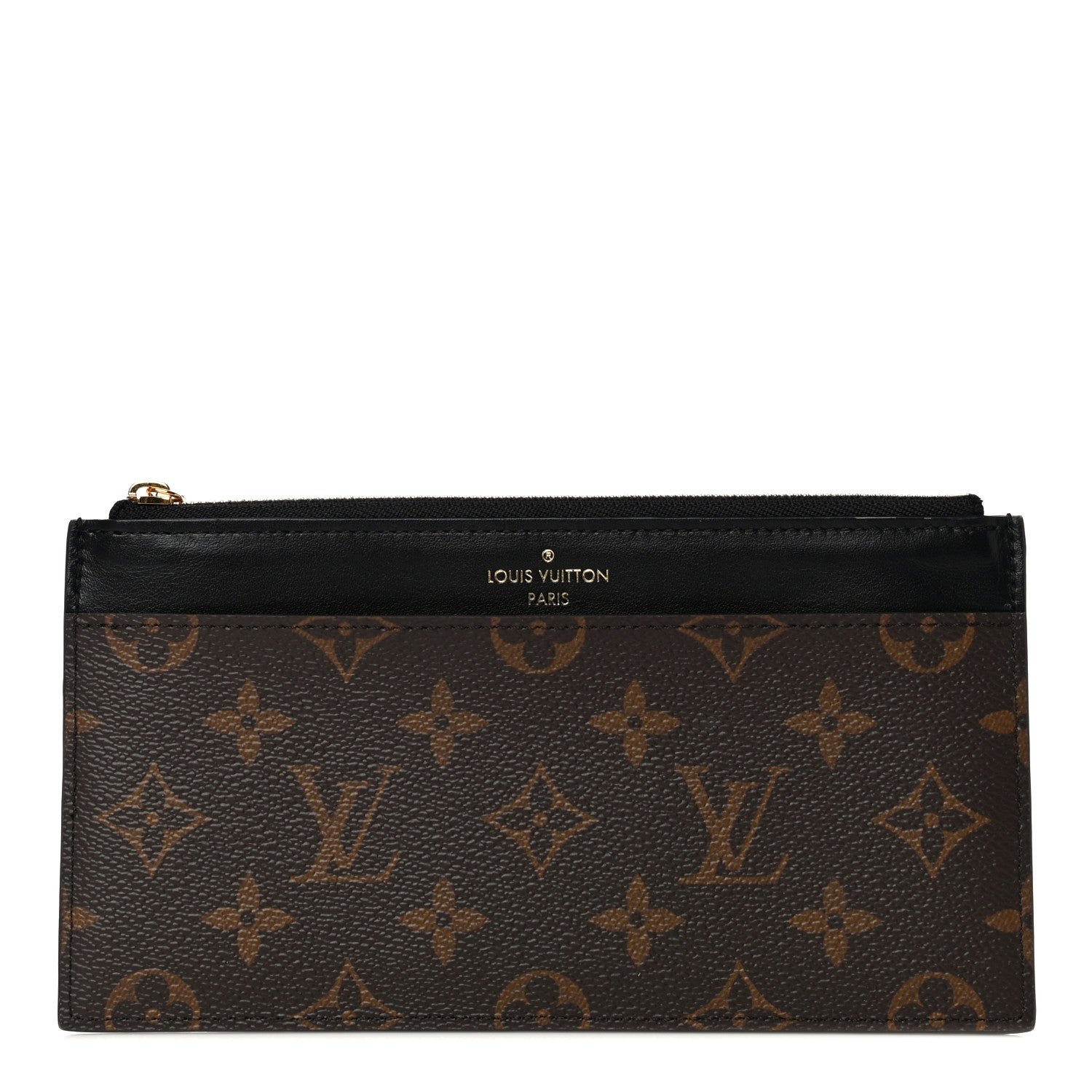Louis Vuitton Monogram Slim Purse Black 1 of 10