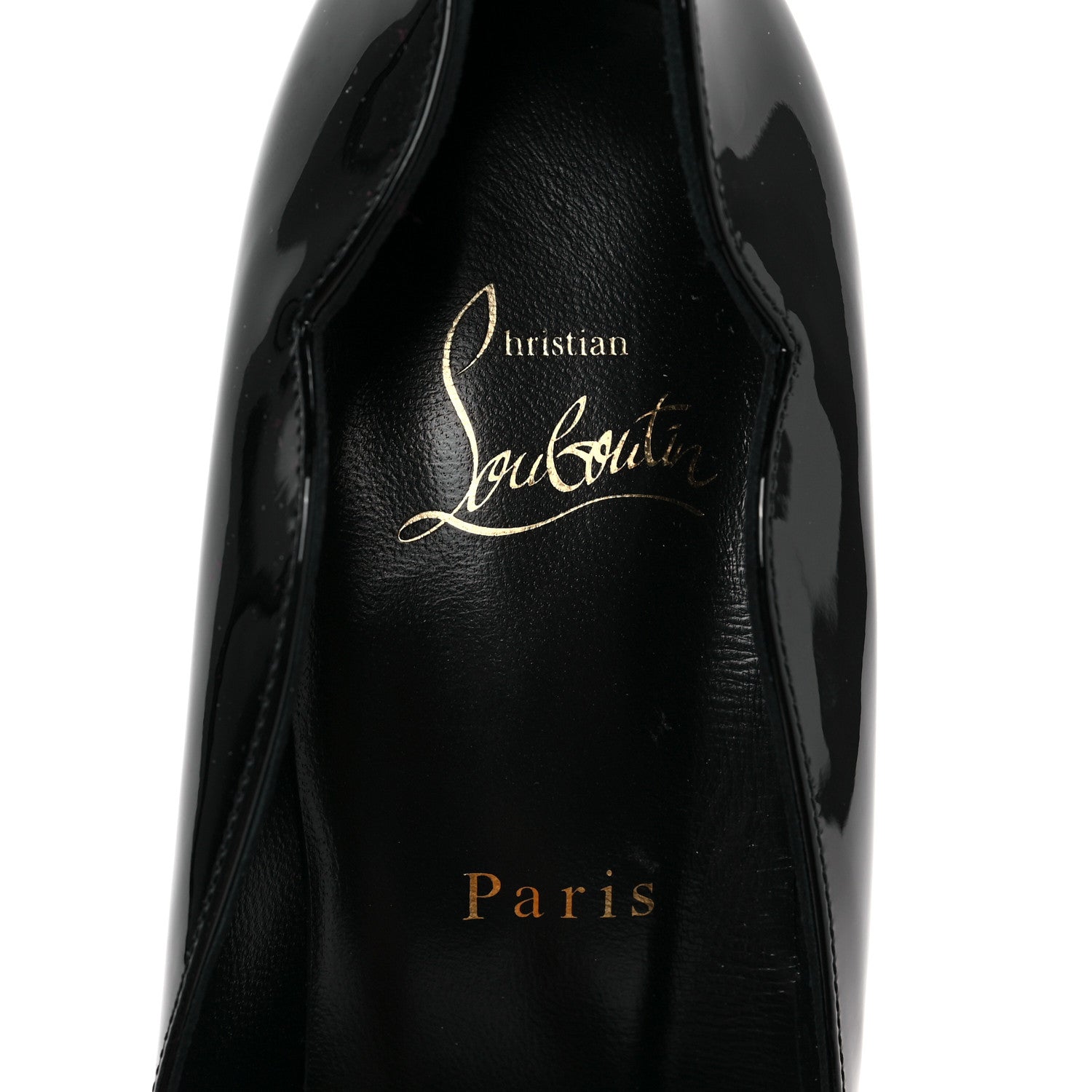 Christian Louboutin Patent Lipchick 100 Pumps 38.5 Black 7 of 7