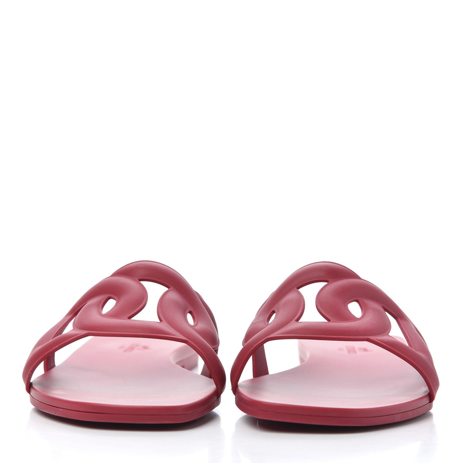 Hermes Rubber Aloha Sandals 38 Rose Baie 2 of 14