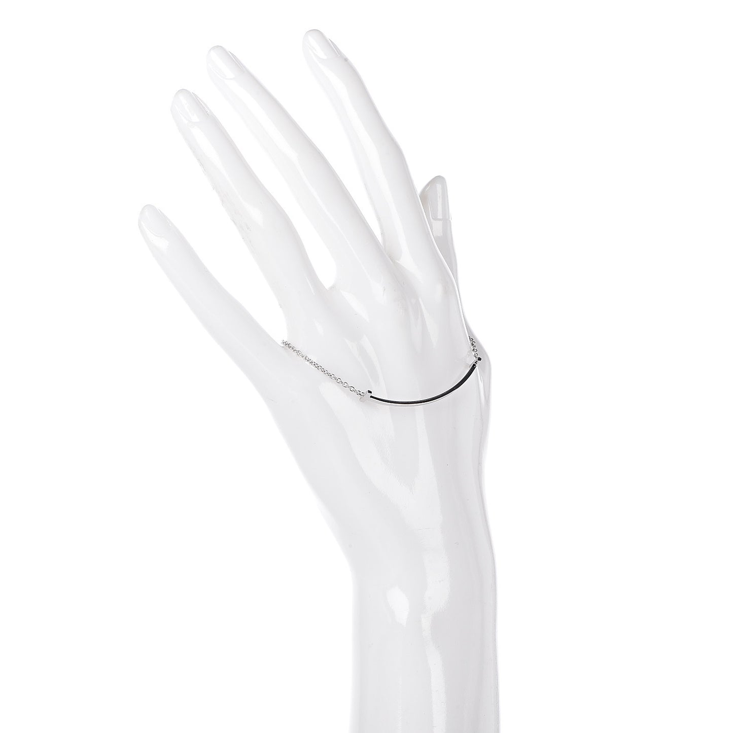 18K White Gold T Smile Bracelet