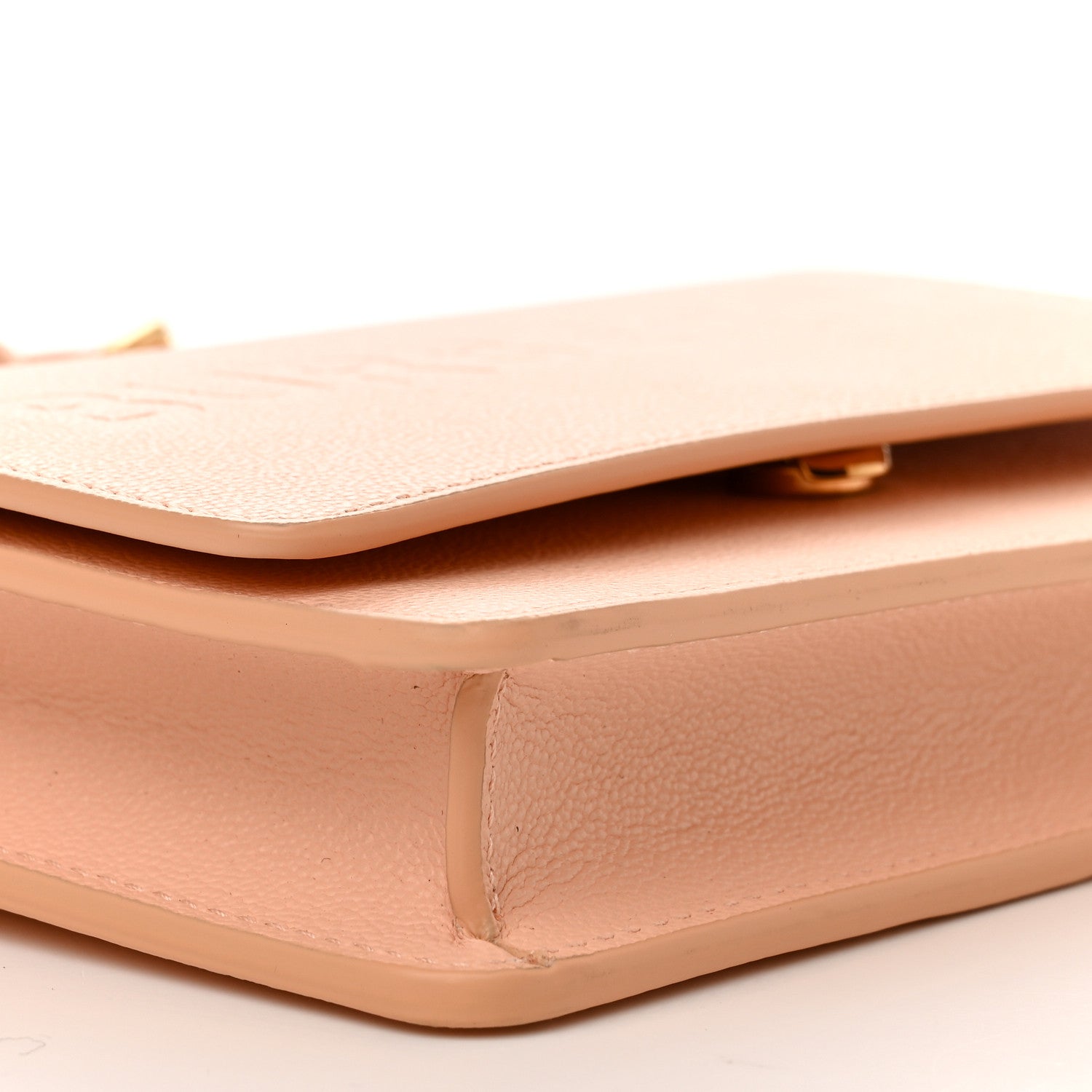Burberry Smooth Calfskin Logo Embossed Hampshire Crossbody Peach Pink 8 of 9