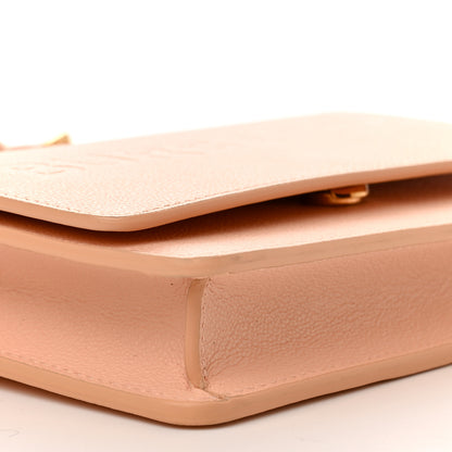 Burberry Smooth Calfskin Logo Embossed Hampshire Crossbody Peach Pink 8 of 9