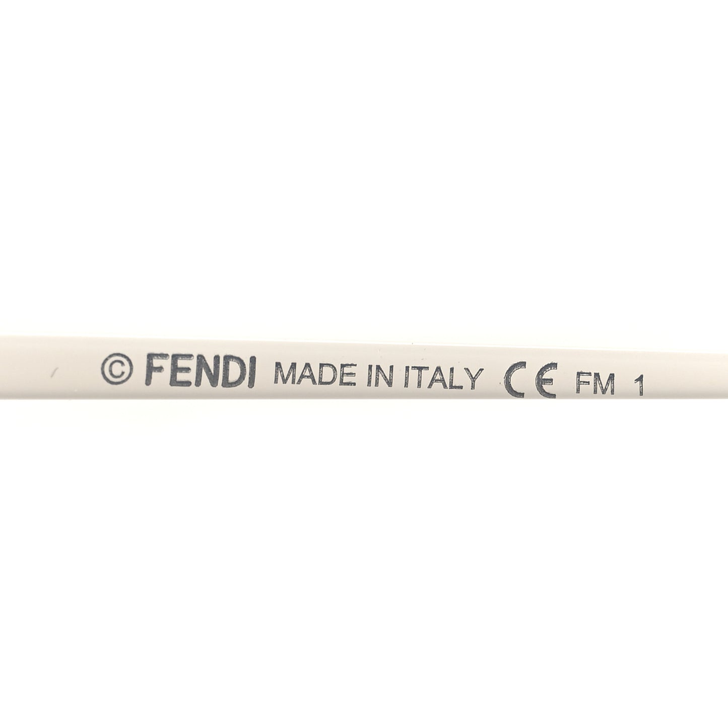Metal F is Fendi Printed Run Away Round Frame Sunglasses FF 0343/S White
