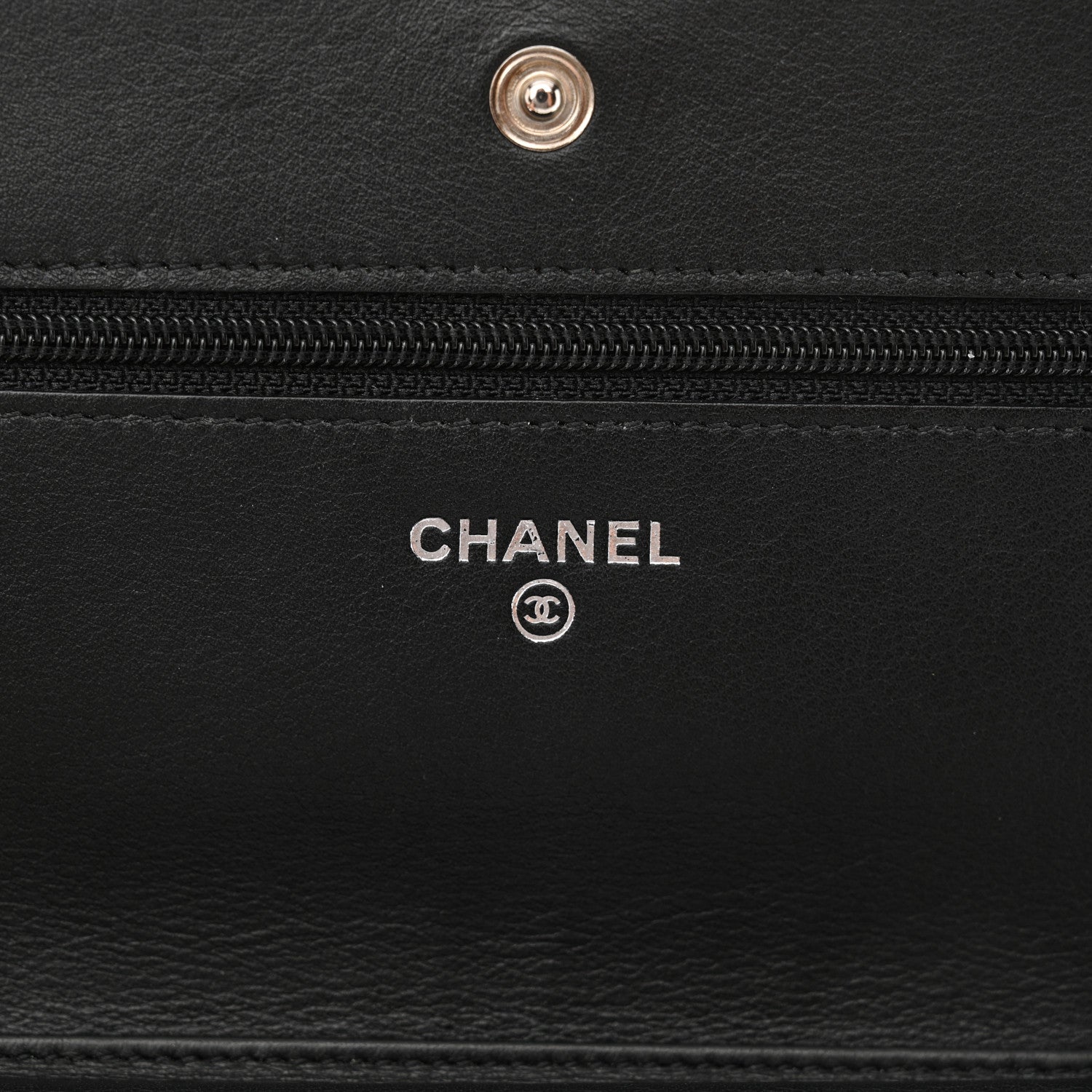 Chanel Caviar Sevruga Wallet on Chain WOC Black 6 of 13