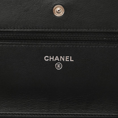Chanel Caviar Sevruga Wallet on Chain WOC Black 6 of 13