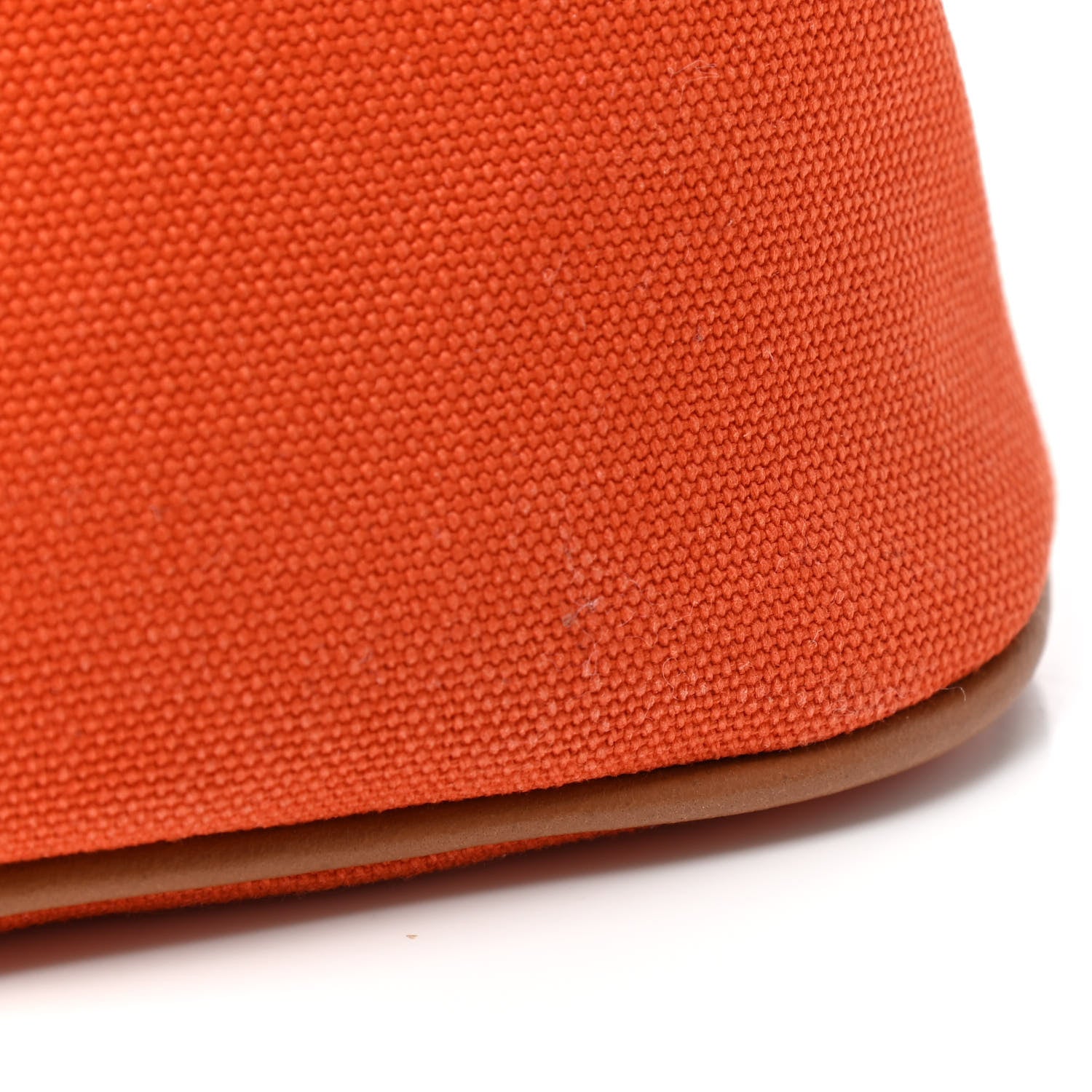 Hermes Cotton Canvas Mini Bolide Travel Cosmetic Pouch Feu 7 of 8