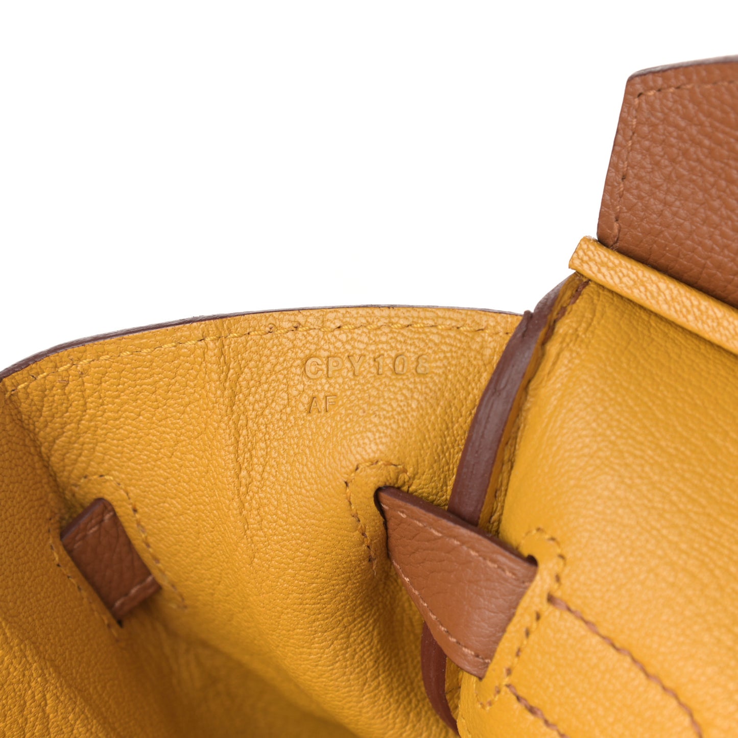 Togo Swift Officier Birkin 30 Gold Ambre