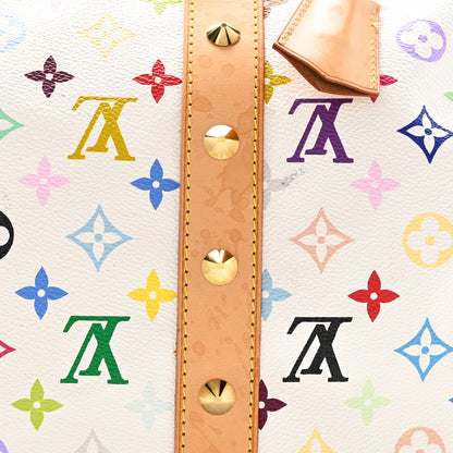 Louis Vuitton Monogram Multicolor Keepall 45 White 13 of 21