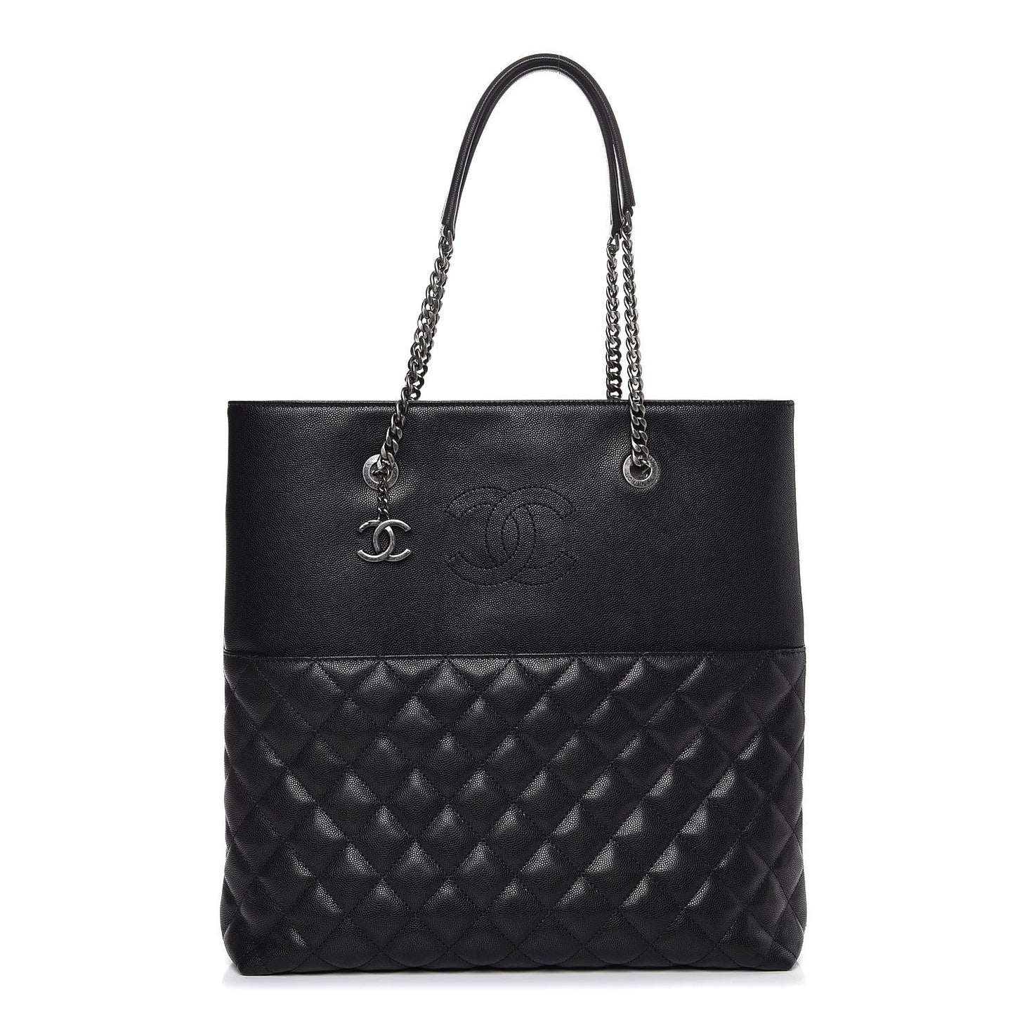 Caviar Quilted Urban Delight Tote Black