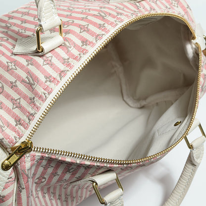 Louis Vuitton Mini Lin Croisette Speedy 30 Rouge 5 of 7