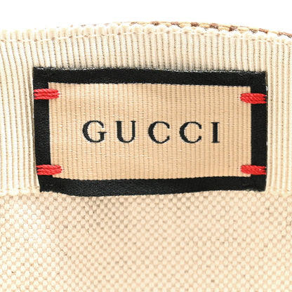 Gucci Monogram Jumbo GG Baseball Hat XL 59 Camel Ebony 8 of 10
