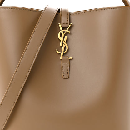 Saint Laurent Shiny Calfskin Le 37 Bucket Bag Dark Cork 8 of 12