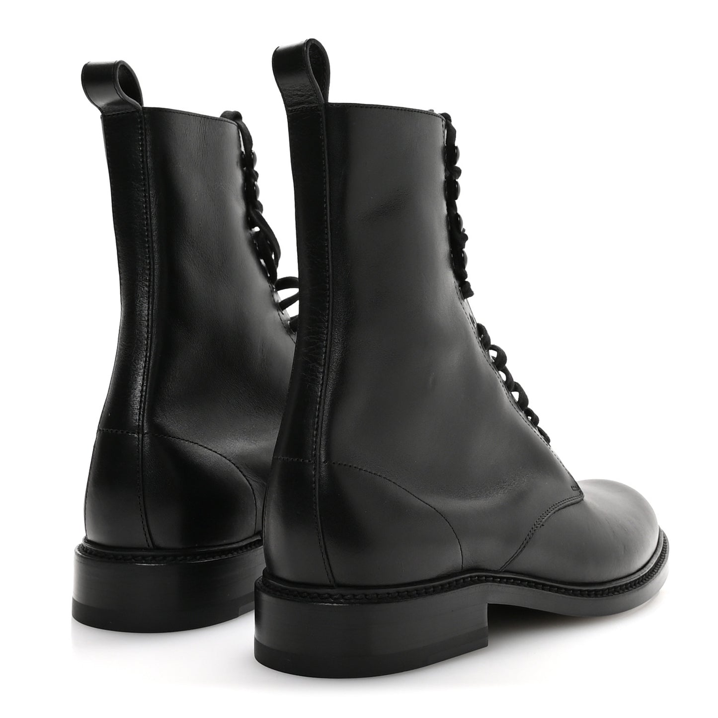 Stalker Lambskin Mens Army 20 Lace Up Boots 40 Black