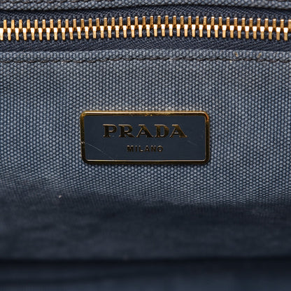 Prada Canvas Canapa Logo Tote Blue 7 of 13