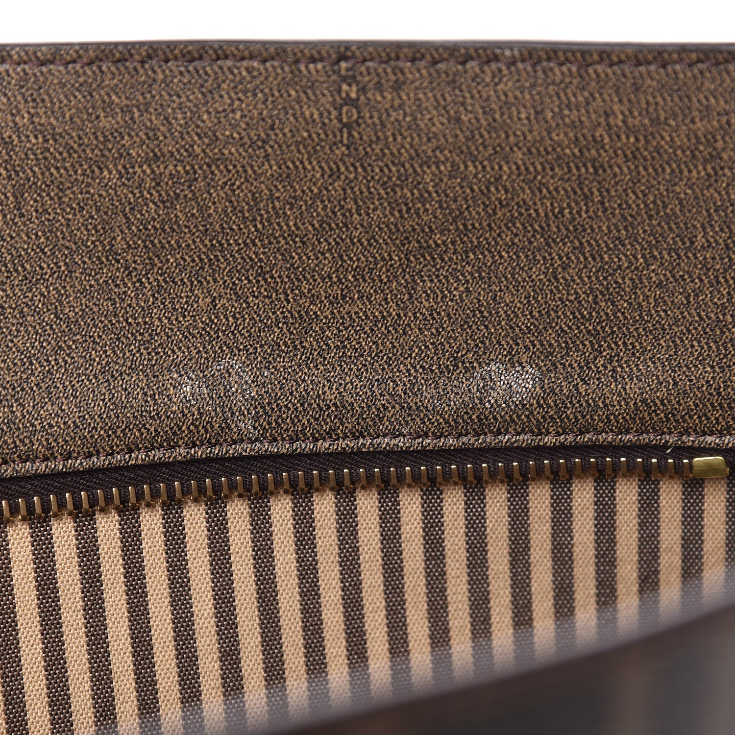 Fendi Zucca Spalmati Medium Roll Tote Tobacco Moro 11 of 15