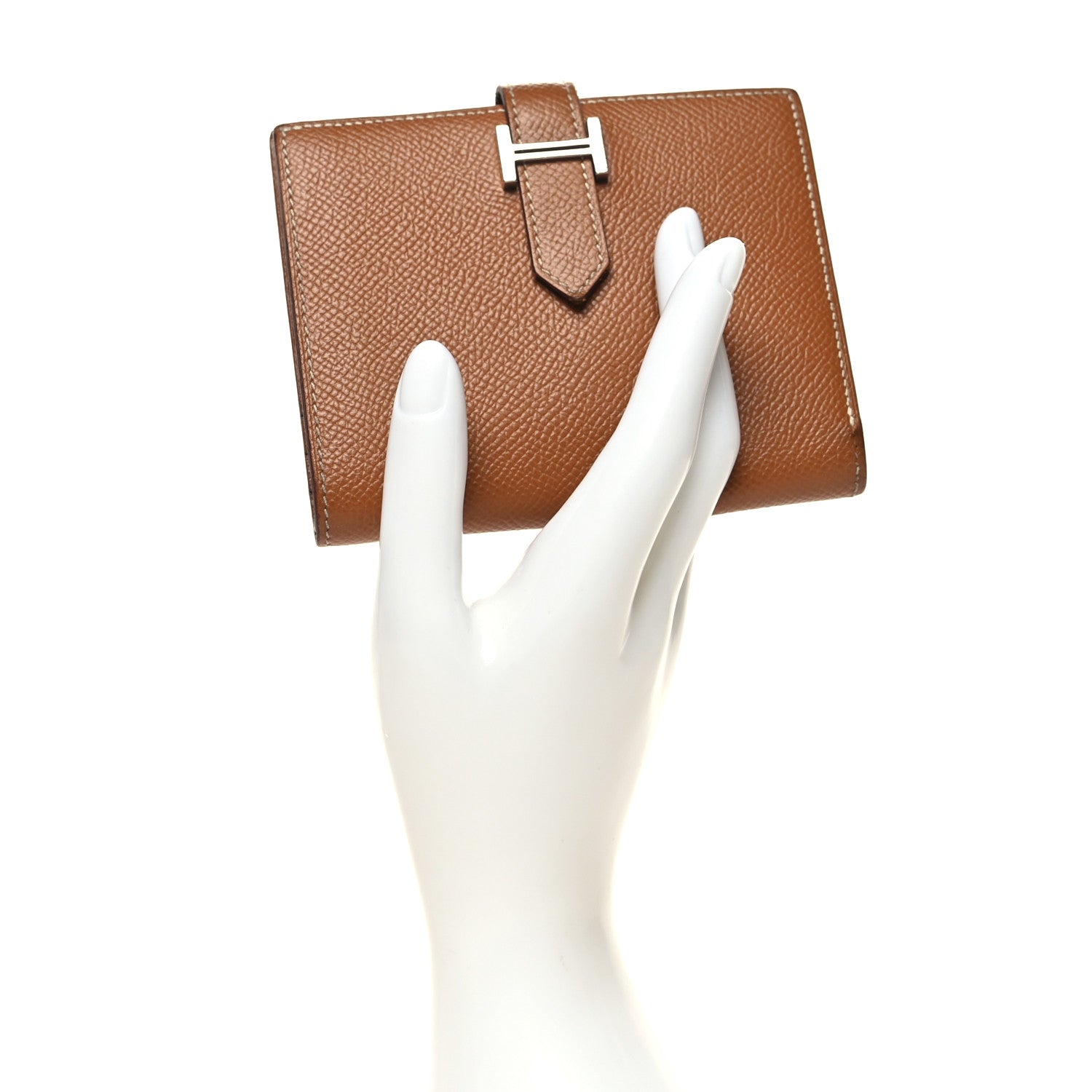 Hermes Epsom Bearn Compact Wallet Gold 2 of 11