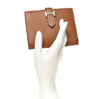 Hermes Epsom Bearn Compact Wallet Gold 2 of 11