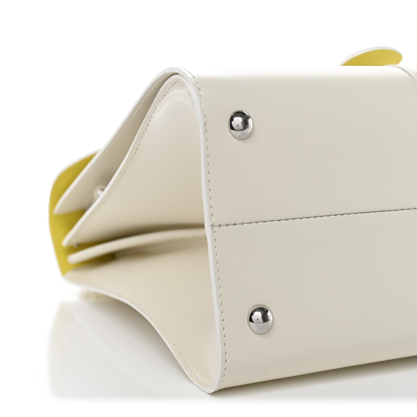 Boxed Calfskin MM Magic Brillant Satchel Ivory