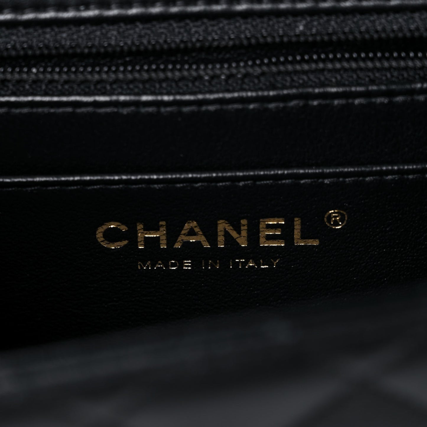 Lambskin Quilted Mini Square Flap Black
