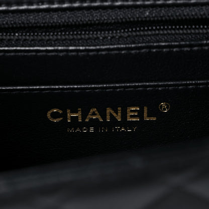 Chanel Lambskin Quilted Mini Square Flap Black 6 of 11
