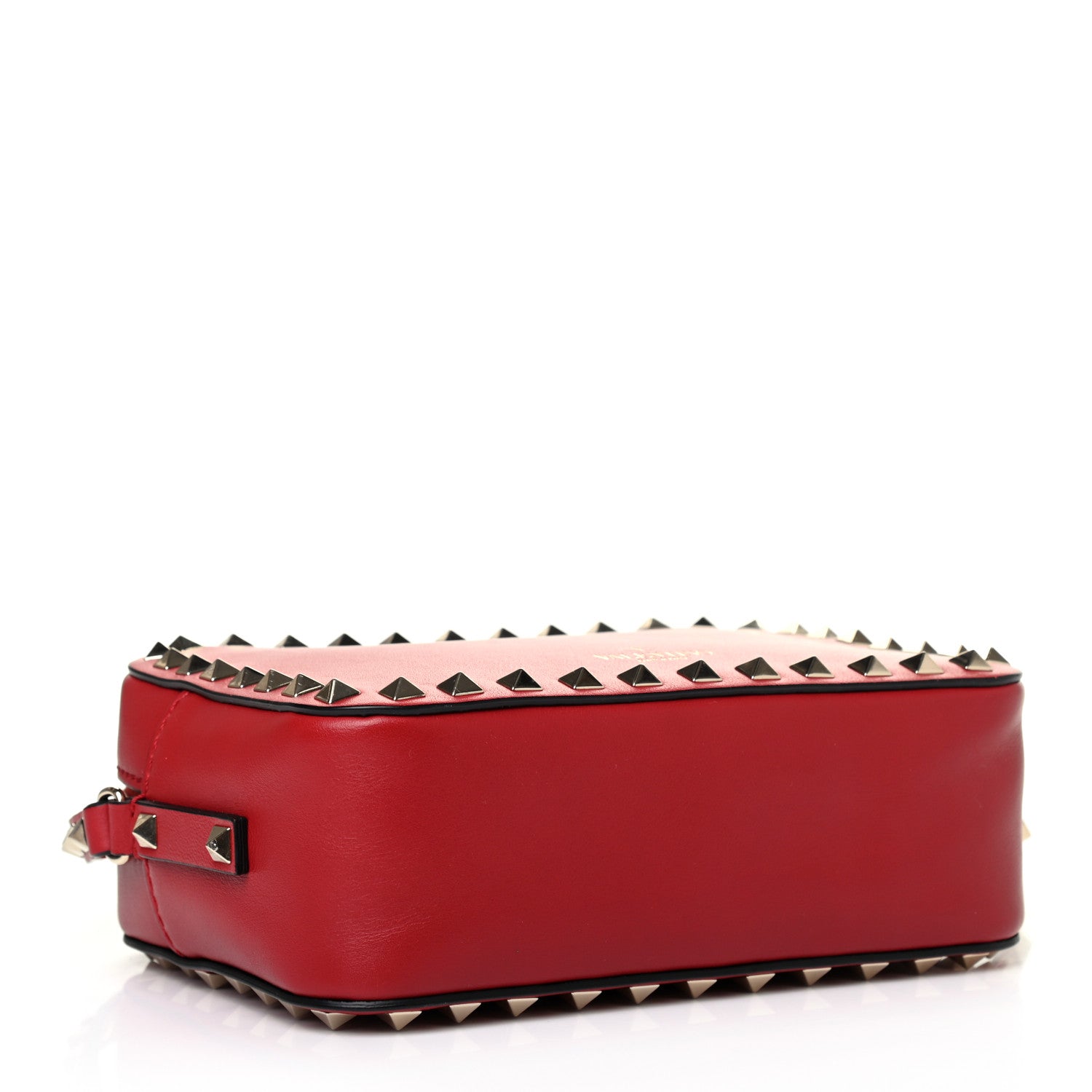 Valentino Garavani Calfskin Rockstud Camera Crossbody Bag Red 3 of 4